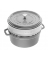 zwilling Garnek żeliwny okrągły z wkładem STAUB La Cocotte 40508-819-0 - 38 ltr grafitowy - nr 1