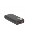 RIVACASE POWERBANK 20000 MAH USB-C 20W LCD, 1X WE/WY USB-C PD 20W, 2X USB-A QC 30 18W, CZARNY - nr 28