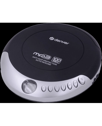 denver Discman z funkcją automatycznego wznawiania i anti-shock czarno-srebrny nr 2