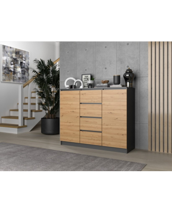 top e shop Komoda 2D4S 120x40xH97 antracyt/artisan nr 2