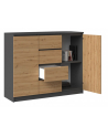 top e shop Komoda 2D4S 120x40xH97 antracyt/artisan - nr 9