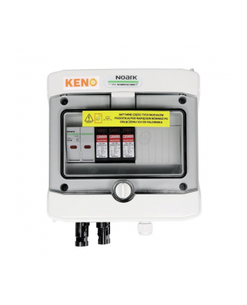 keno energy Rozdzielnica przyłączeniowa DC KENO z ogranicznikiem przepięć 1000V typu 2, 1x łańcuch PV, 1x MPPT, zab przet 2x15A