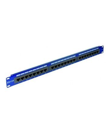 EmiterNet Panel 19 'amp;',24xRJ45 UTP cat6 1U melynas DCN / PPFA-951K-248-C6