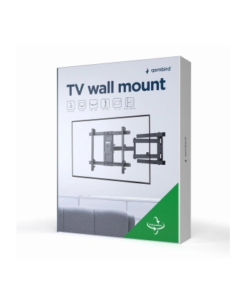 GEMBIRD Uchwyt ścienny do telewizora - regulowany 37 -80inch do 50kg