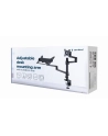 GEMBIRD Regulowany uchwyt biurkowy z ramieniem na monitor i podstawką na notebooka 17-32inch do 8kg - nr 10