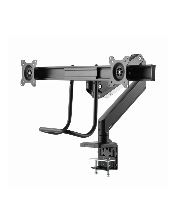 GEMBIRD Biurkowe regulowane ramie na dwa monitory 17-35inch obciążenie do 10kg główny