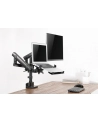 GEMBIRD Biurkowe regulowane ramię na 2 monitory + półka na notebooka -pełny ruch 17-32inch  do 8kg - nr 6