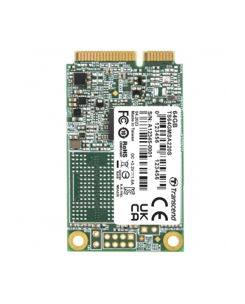 TRANSCEND 64GB mSATA SSD SATA3 3D TLC nr 1
