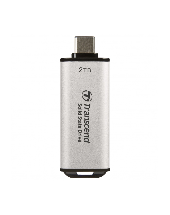 TRANSCEND ESD300S 2TB External SSD USB 10Gbps Type C Silver główny