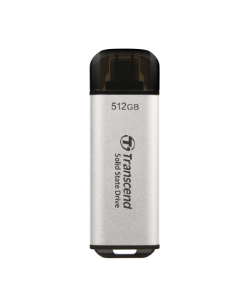 TRANSCEND ESD300S 512GB External SSD USB 10Gbps Type C Silver nr 2