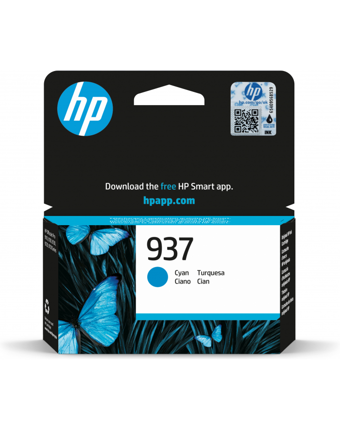 hp inc. HP 937 Cyan Original Ink Cartridge główny