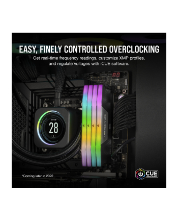 CORSAIR VENGEANCE RGB 48GB 2x24GB DDR5 6000MT/s DIMM Unbuffered 30-36-36-76 Std PMIC XMP 3.0 Black Heatspreader RGB LED 1.4V