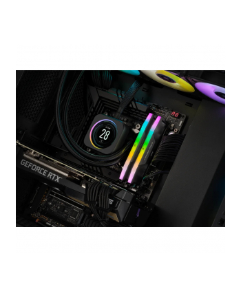 CORSAIR VENGEANCE RGB 96GB 2x48GB DDR5 6000MT/s DIMM Unbuffered 30-36-36-76 Std PMIC XMP 3.0 Black Heatspreader 1.4V