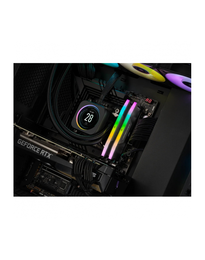 CORSAIR VENGEANCE RGB 96GB 2x48GB DDR5 6000MT/s DIMM Unbuffered 30-36-36-76 Std PMIC XMP 3.0 Black Heatspreader 1.4V główny