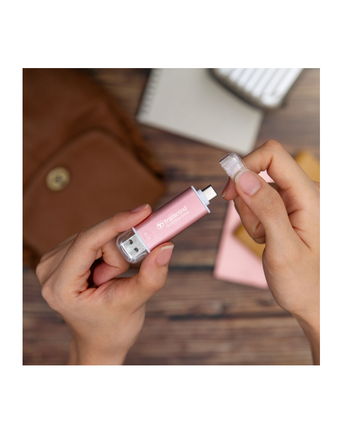 TRANSCEND ESD310P 1TB External SSD USB 10Gbps Type C/A Pink główny