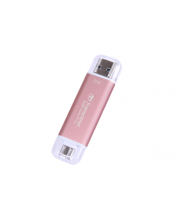 TRANSCEND ESD310P 2TB External SSD USB 10Gbps Type C/A Pink