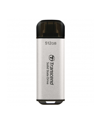 TRANSCEND ESD300S 512GB External SSD USB 10Gbps Type C Silver
