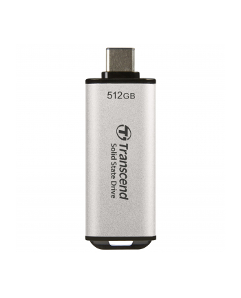 TRANSCEND ESD300S 512GB External SSD USB 10Gbps Type C Silver