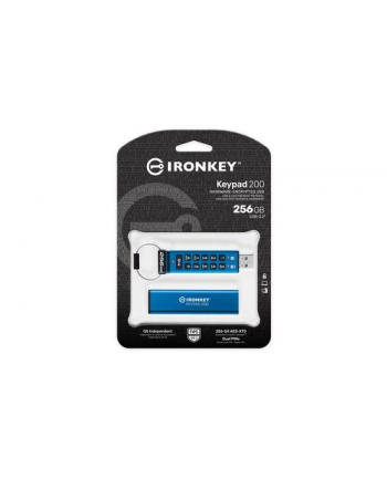 KINGSTON 256GB IronKey Keypad 200 FIPS 140-3 Lvl 3 Pending AES-256 Encrypted nr 1