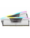 CORSAIR DDR5 6000MT/s 32GB 2x16GB DIMM Unbuffered 36-44-44-96 Std PMIC XMP 3.0 VENGEANCE RGB DDR5 White Heatspreader Black PCB 1.4V - nr 2