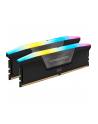 CORSAIR VENGEANCE RGB 96GB 2x48GB DDR5 5600MT/s DIMM Unbuffered 40-40-40-77 XMP 3.0 Black Heatspreader RGB LED 1.25V - nr 13