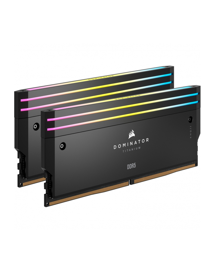 CORSAIR DOMINATOR TITANIUM RGB 32GB 2x16GB DDR5 7200MT/s DIMM Unbuffered 34-44-44-96 OC PMIC XMP 3.0 White Heatspreader 1.45V Intel główny