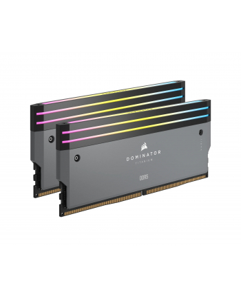 CORSAIR DOMINATOR TITANIUM RGB 64GB 2x32GB DDR5 6000MT/s DIMM Unbuffered 30-36-36-76 Std PMIC AMD EXPO Grey Heatspreader 1.4V nr 1