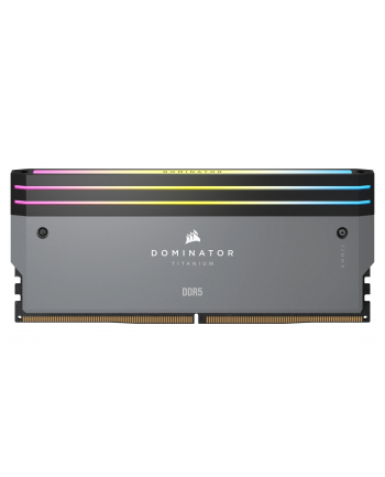 CORSAIR DOMINATOR TITANIUM RGB 64GB 2x32GB DDR5 6000MT/s DIMM Unbuffered 30-36-36-76 Std PMIC AMD EXPO Grey Heatspreader 1.4V nr 2