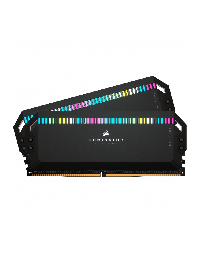 CORSAIR DOMINATOR PLATINUM RGB 32GB 2x16GB DDR5 6000MT/s DIMM Unbuffered 30-36-36-76 Std PMIC XMP 3.0 Black Heatspreader 1.4V główny