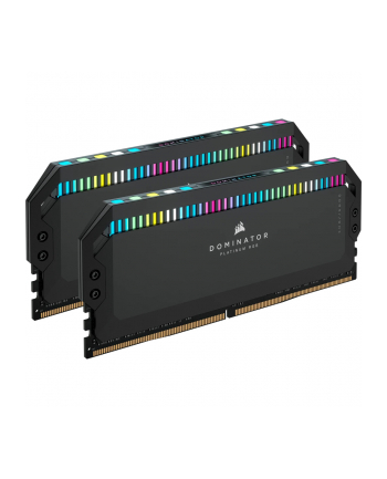 CORSAIR DDR5 6000MT/s 64GB 2x32GB DIMM Unbuffered 30-36-36-76 Std PMIC AMD EXPO DOMINATOR PLATINUM RGB DDR5 Black Heatspreader nr 1