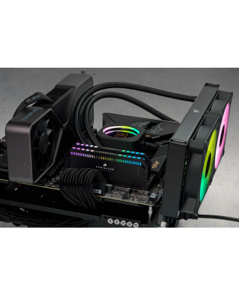 CORSAIR DDR5 6800MT/s 64GB 2x32GB DIMM Unbuffered 40-50-50-110 Std PMIC XMP 3.0 DOMINATOR PLATINUM RGB DDR5 Black Heatspreader