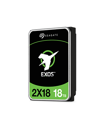 SEAGATE EXOS 2X18 SAS 18TB Helium 7200rpm 9TB Capacity per Logical Unit 12Gb/s 256MB cache 8.89cm 3.5inch