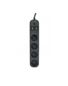 GEMBIRD Inteligentna listwa zasilająca z ładowarką USB 4 gniazda czarna - nr 1