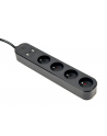 GEMBIRD Inteligentna listwa zasilająca z ładowarką USB 4 gniazda czarna - nr 8