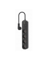 GEMBIRD Inteligentna listwa zasilająca z ładowarką USB 4 gniazda czarna - nr 11