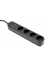 GEMBIRD Inteligentna listwa zasilająca z ładowarką USB 4 gniazda czarna - nr 9