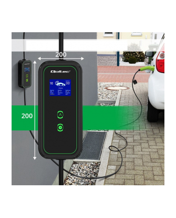 QOLTEC 52471 Mobilna ładowarka do samochodów EV 2 w 1 typ2 / 7kW / 230V / CEE 5 PIN nr 2