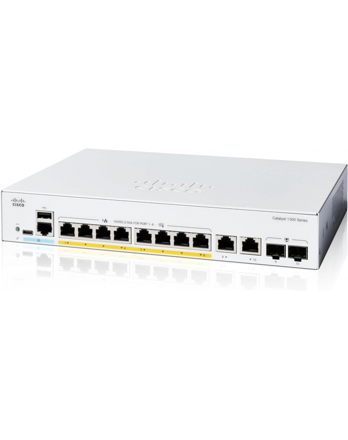 CISCO Catalyst 1300 8-port GE PoE Ext PS 2x1G Combo główny