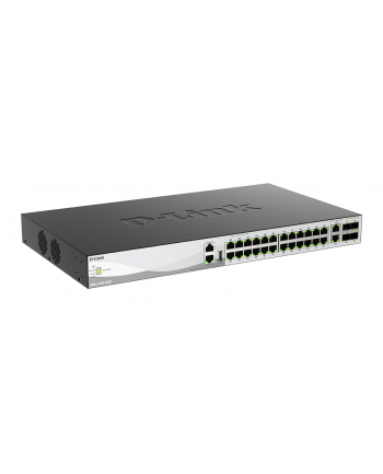D-LINK Layer 3 Stackable Managed Gigabit Switch with 2 x 10GBASE-T Ports and 4 x 25G SFP28 Ports 24 x 100/1000/2500BASE-T