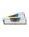 CORSAIR VENGEANCE RGB 32GB 2x16GB DDR5 6000MT/s DIMM Unbuffered 30-36-36-76 Std PMIC XMP 3.0 White Heatspreader RGB LED 1.4V - nr 30