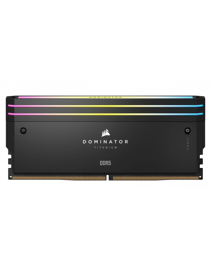 CORSAIR DOMINATOR TITANIUM RGB 32GB 2x16GB DDR5 6400MT/s DIMM Unbuffered 32-40-40-84 Std PMIC XMP 3.0 Black Heatspreader 1.4V główny