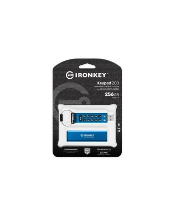 KINGSTON 256GB IronKey Keypad 200 FIPS 140-3 Lvl 3 Pending AES-256 Encrypted nr 1