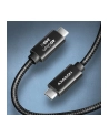 axagon Kabel BUCM4X-CM10AB Kabel USB-C - USB-C, USB4 Gen 3x2 1m, PD 240W, 8K HD, ALU, oplot Czarny - nr 36