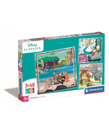 Clementoni Puzzle 3x48el square Disney Classic 25302