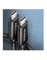 axagon Kabel BUCM4X-CM10AB Kabel USB-C - USB-C, USB4 Gen 3x2 1m, PD 240W, 8K HD, ALU, oplot Czarny - nr 46