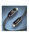 axagon Kabel BUCM4X-CM10AB Kabel USB-C - USB-C, USB4 Gen 3x2 1m, PD 240W, 8K HD, ALU, oplot Czarny - nr 47