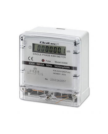 qoltec Jednofazowy elektroniczny licznik | miernik zużycia energii |    230V | LCD