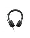 Jabra Evolve2 40 Se Przewodowy Stereofoniczny Zestaw Słuchawkowy Z Certyfikatem Uc Kablem Przedłużającym Usb C - nr 1