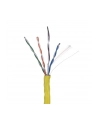 Kabel UTP Lanberg 1Gb/s 305m drut CCA żółty - nr 3
