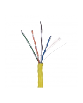 Kabel UTP Lanberg 1Gb/s 305m drut CCA żółty nr 2